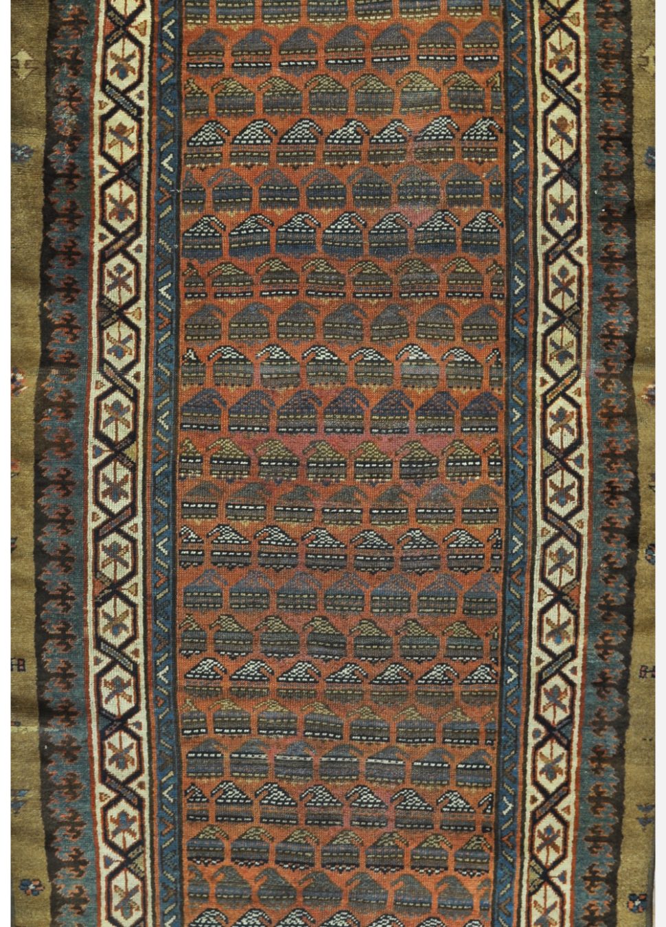 Antique Handmade Persian Runner Rug