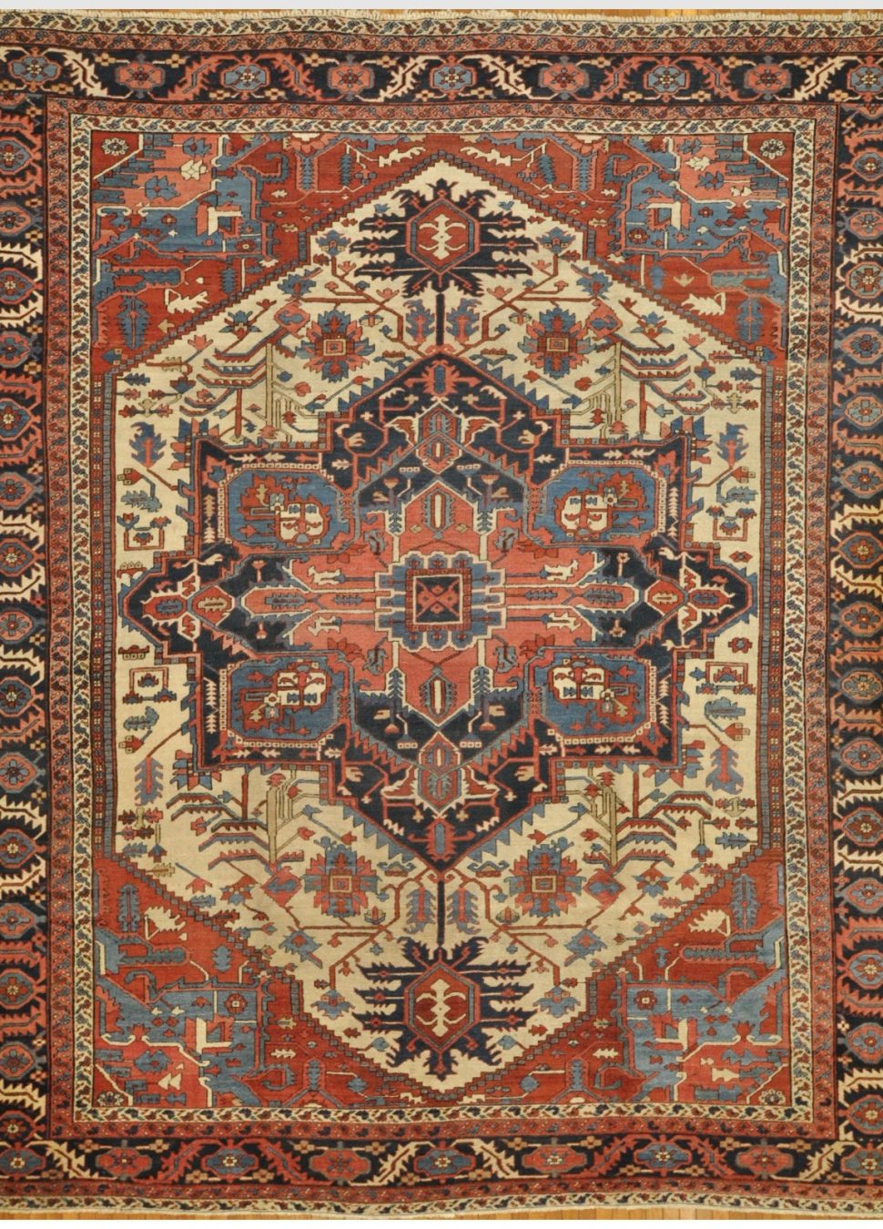 Antique Persian Serapi Rug
