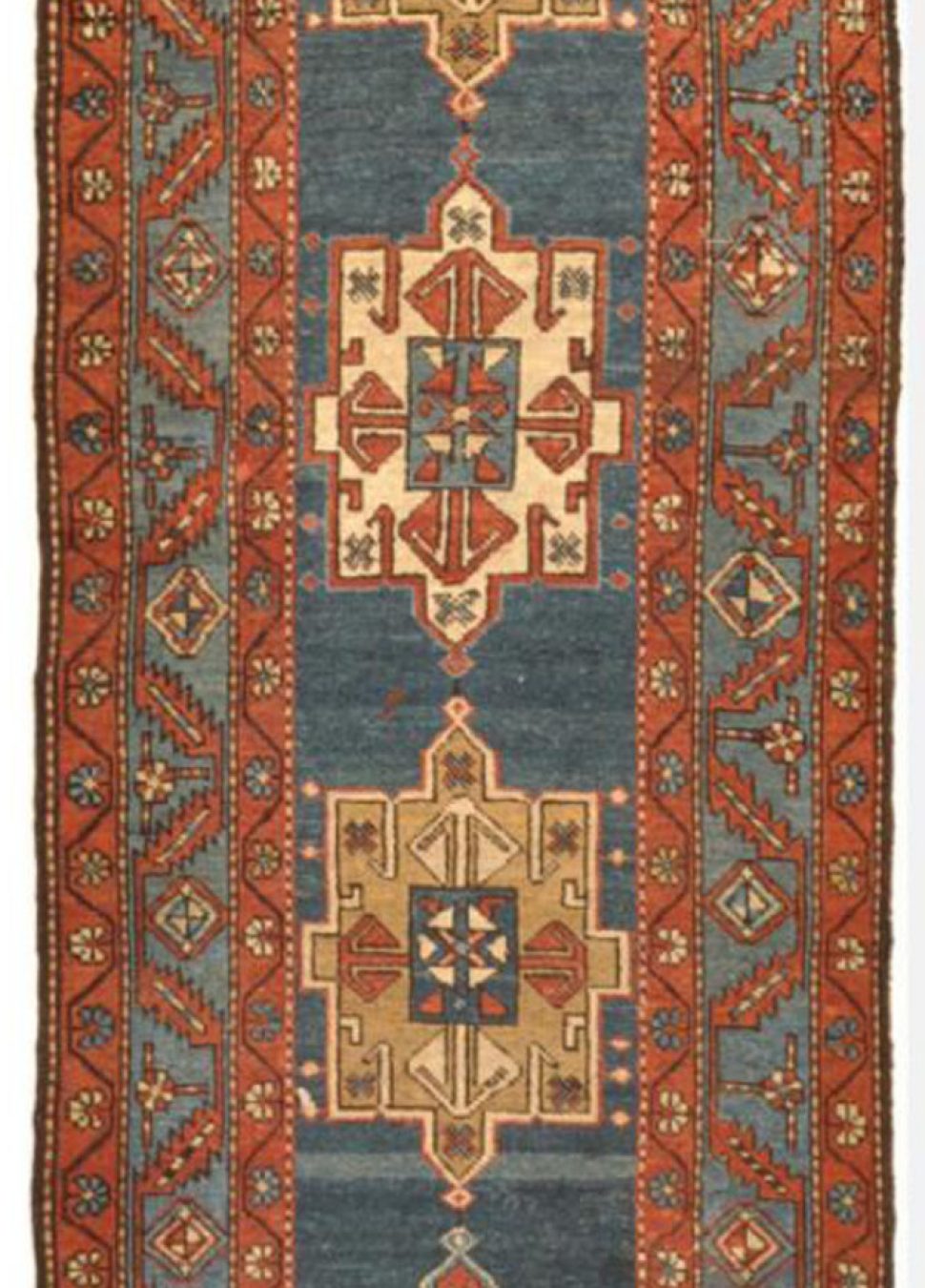 Antique Persian Serapi Runner Rug