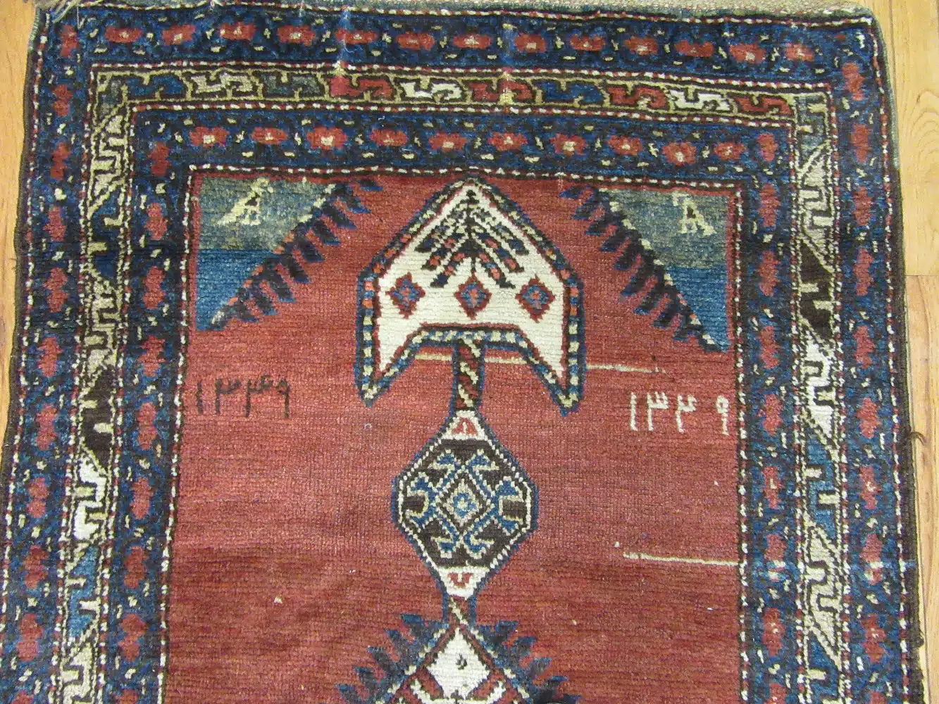 3' x 16' Antique Tribal Persian Heriz (Hashtroud) Runner Rug – Rust – Hand Knotted Wool - Image 3