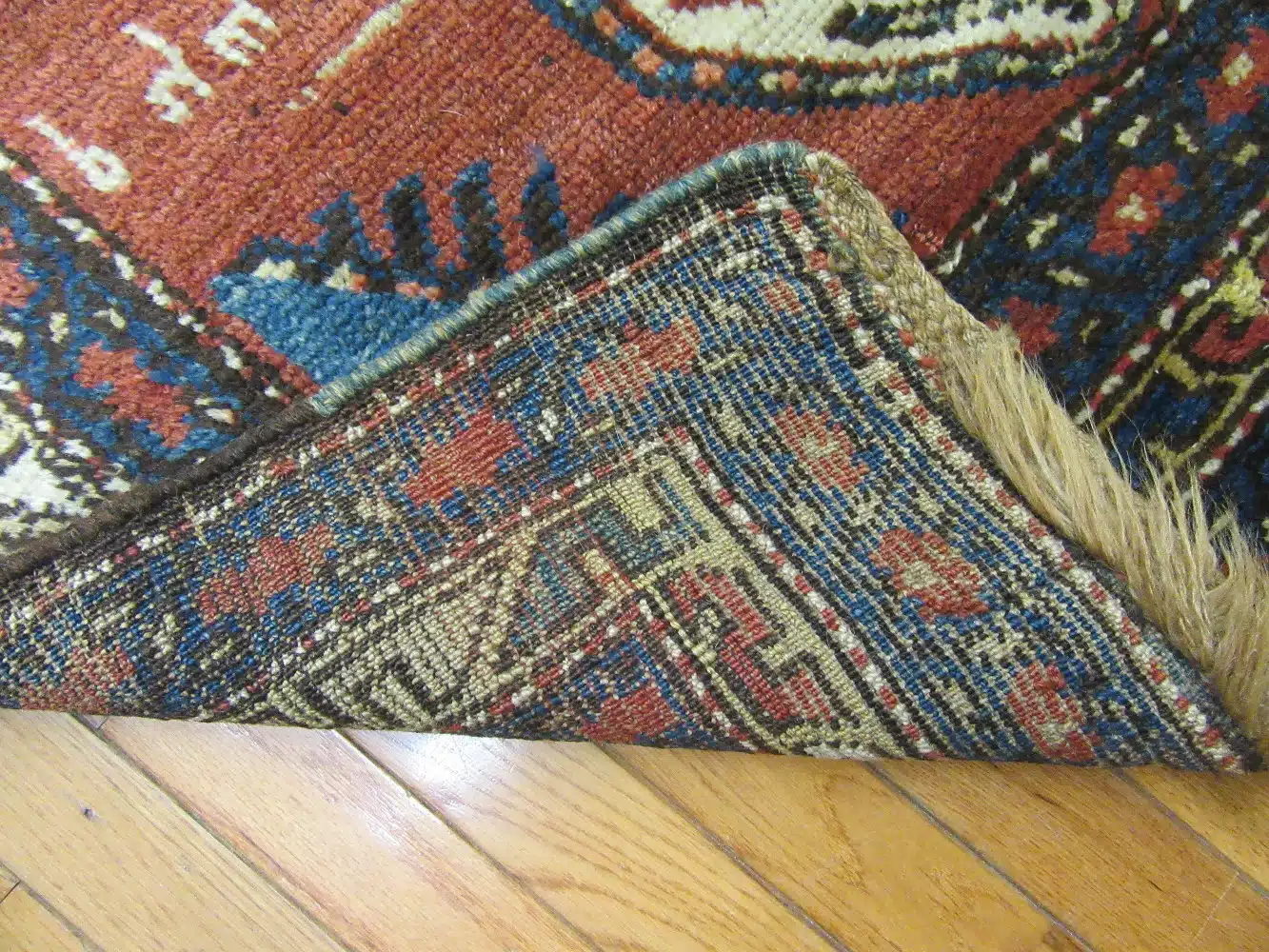 3' x 16' Antique Tribal Persian Heriz (Hashtroud) Runner Rug – Rust – Hand Knotted Wool - Image 4