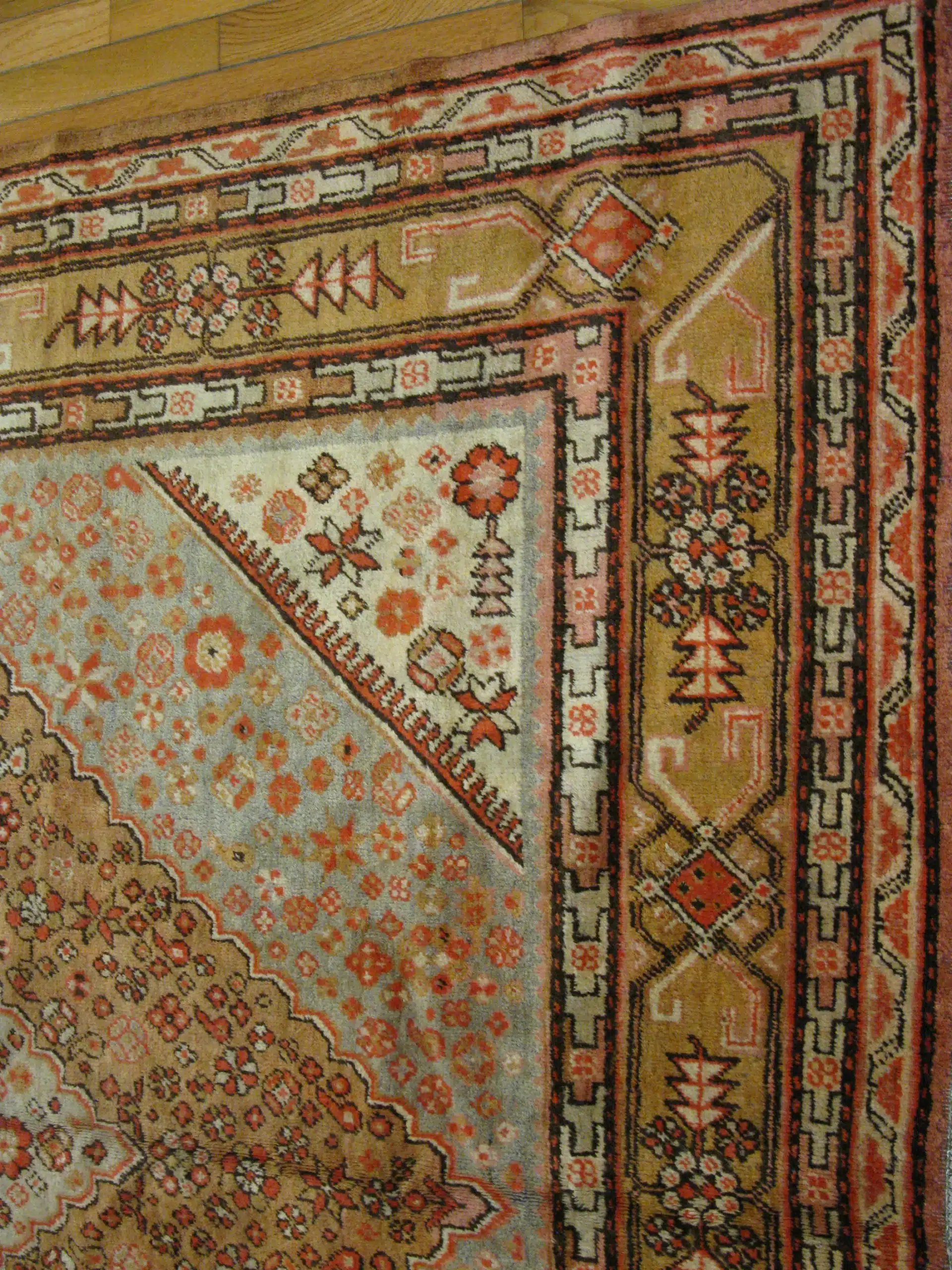 7' x 13' Antique Khotan Rug Hand Knotted Wool - Image 4