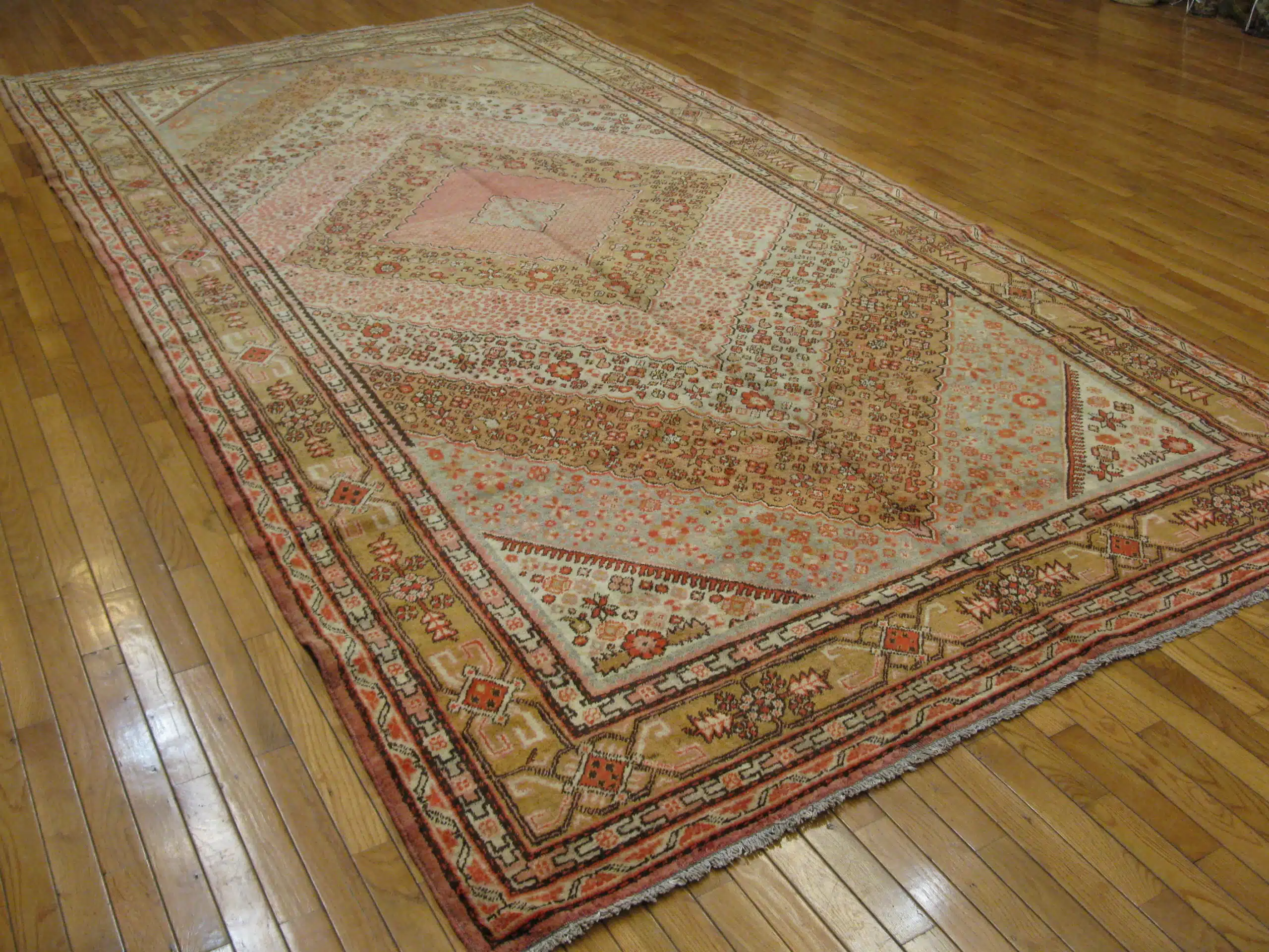 7' x 13' Antique Khotan Rug Hand Knotted Wool - Image 6