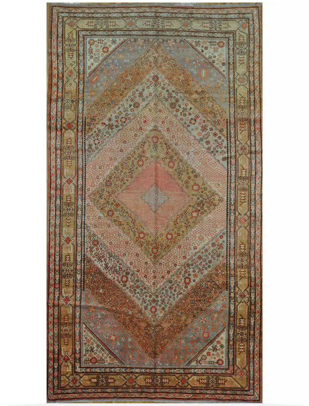 7' x 13' Antique Khotan Rug Hand Knotted Wool