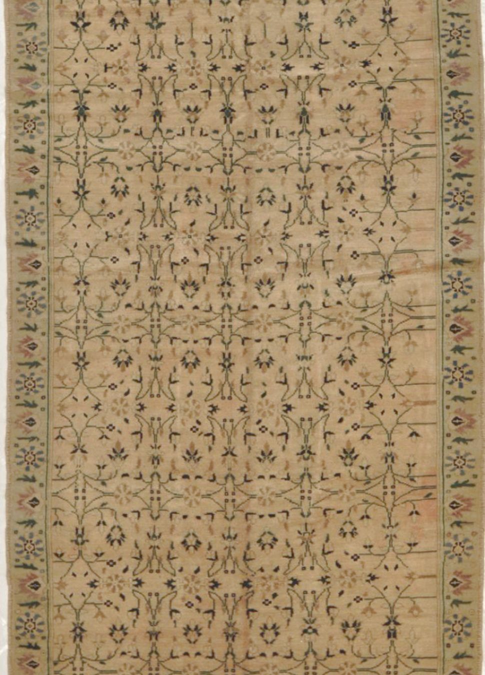 Vintage Turkish Gallery Size Rug