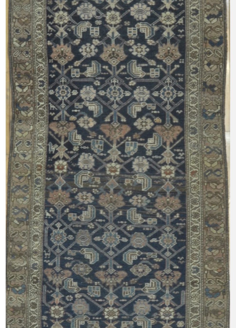 Antique Handmade Persian Malayer Runner Rug