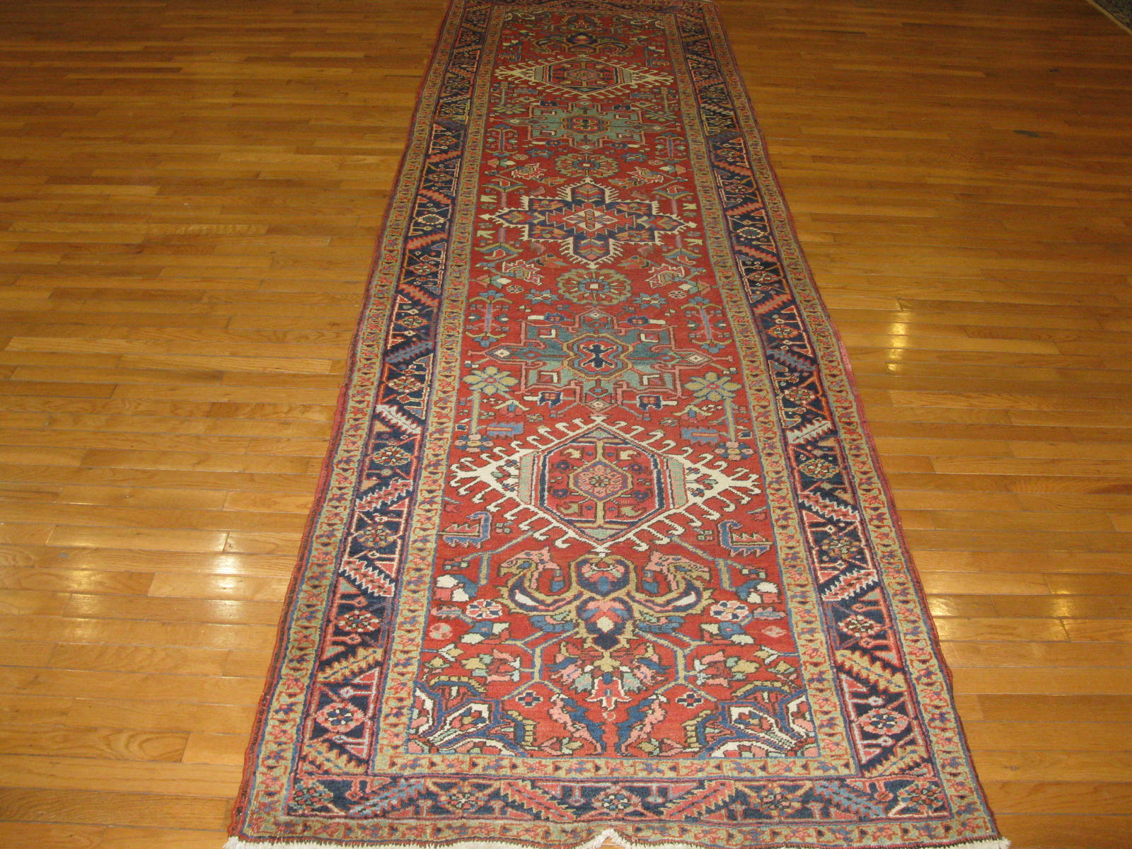 Antique Persian Heriz Runner Rug - Image 2
