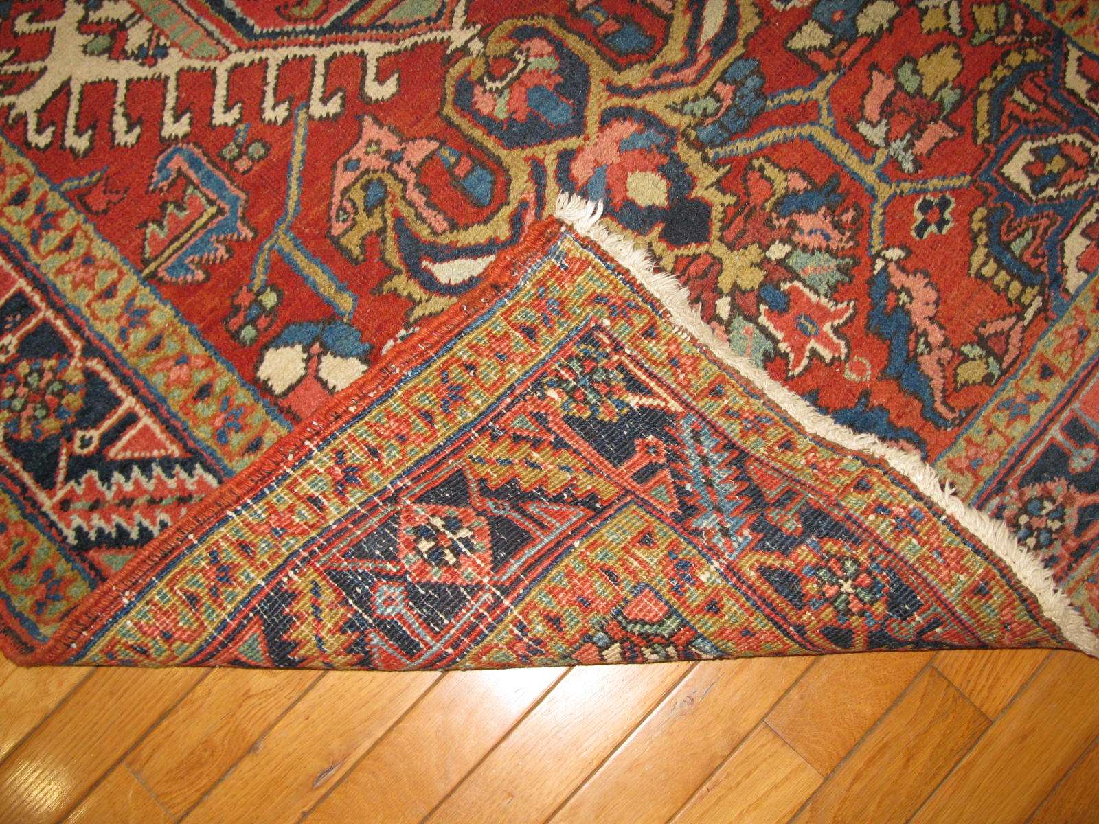 Antique Persian Heriz Runner Rug - Image 5