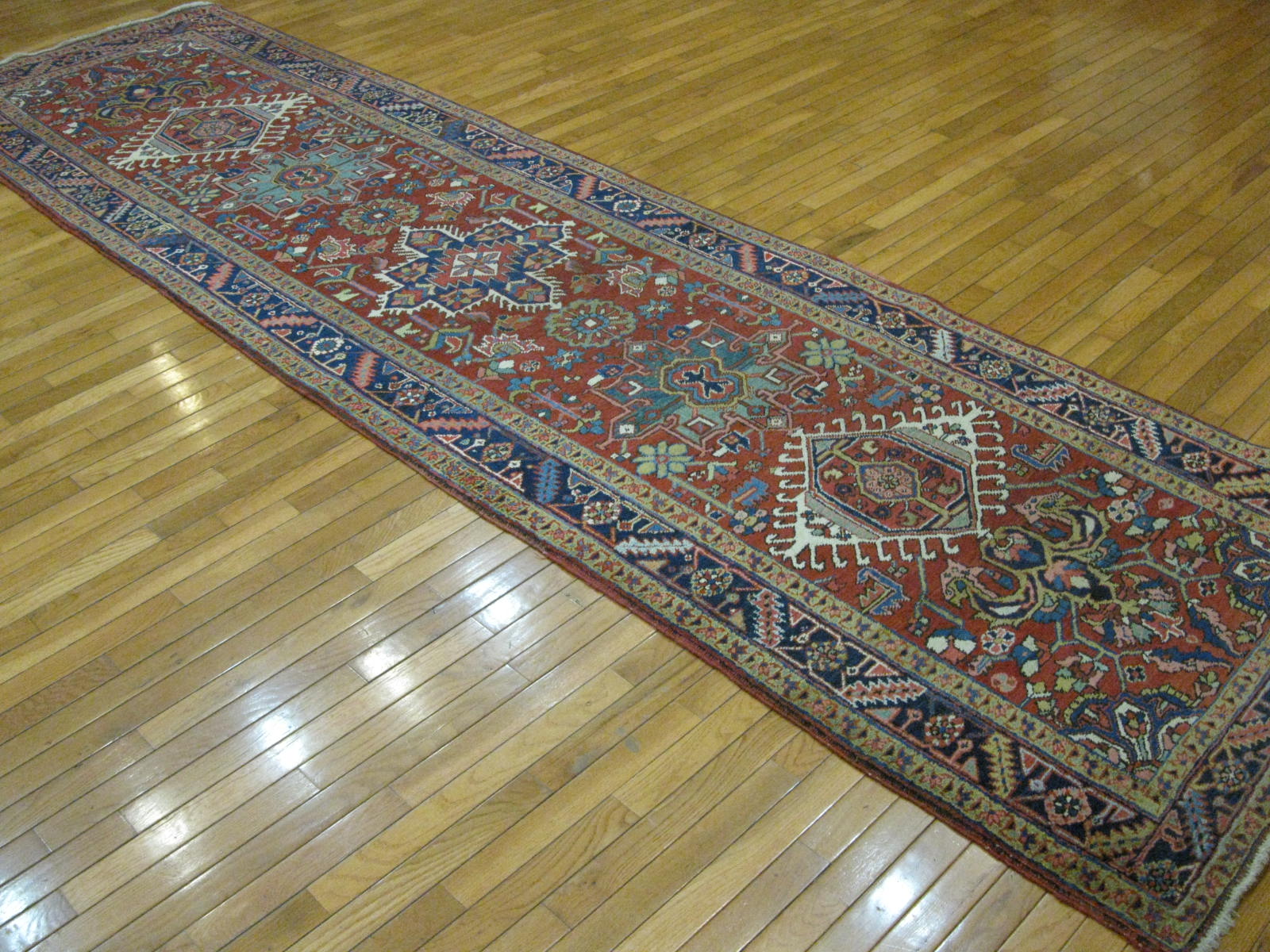 Antique Persian Heriz Runner Rug - Image 6