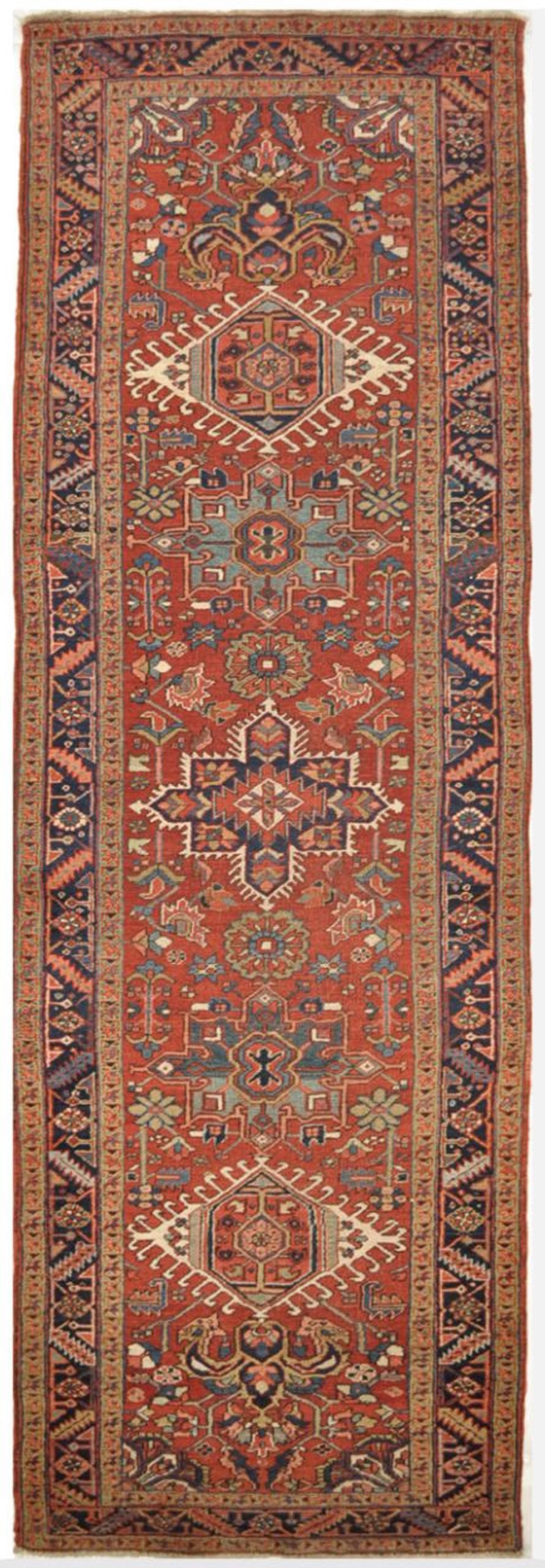 Antique Persian Heriz Runner Rug