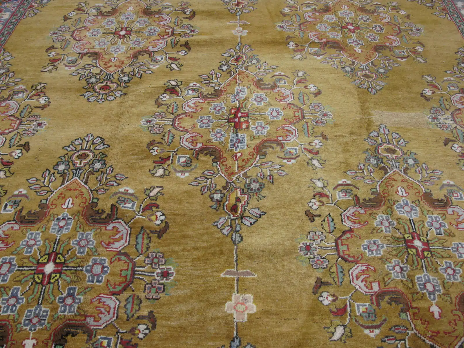 10' x 11' Turkish Gold Semi Antique Rug Traditional Wool - Image 5