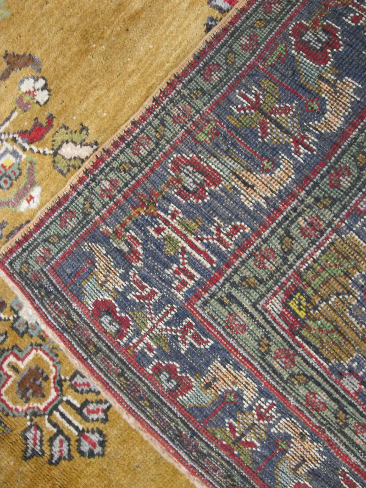 10' x 11' Turkish Gold Semi Antique Rug Traditional Wool - Image 4