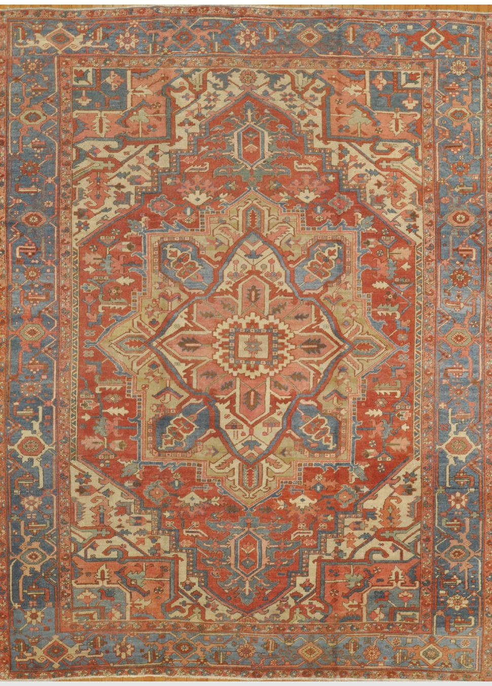Antique Persian Serapi Rug