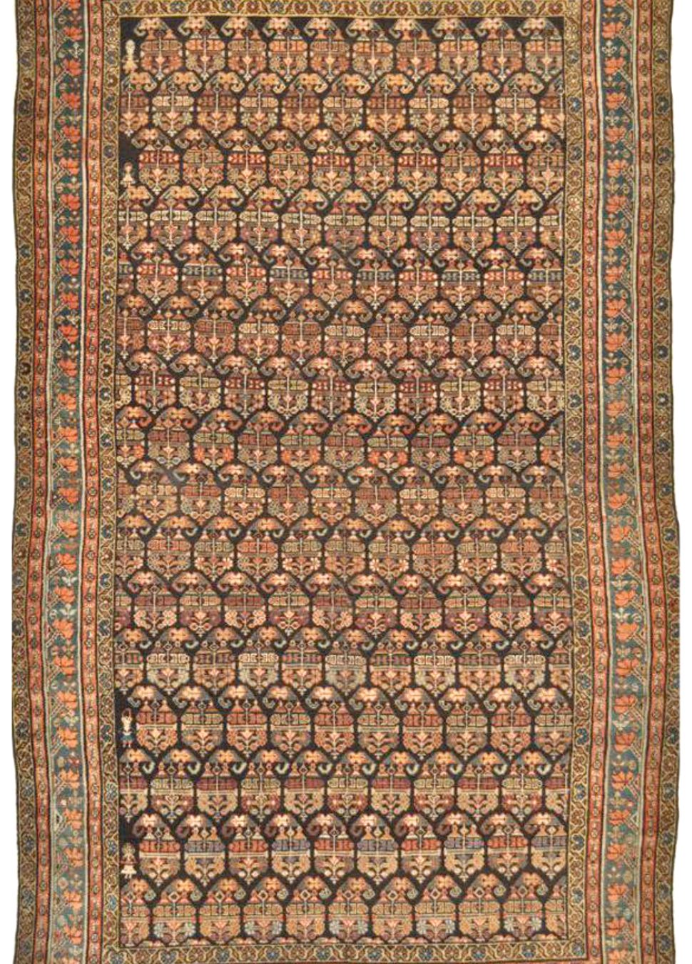 Late 19th Century Antique Persian Malayer Rug