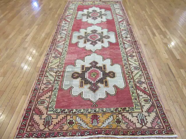 5' x 12' Vintage Hand Knotted Turkish Oushak Rug - Image 2