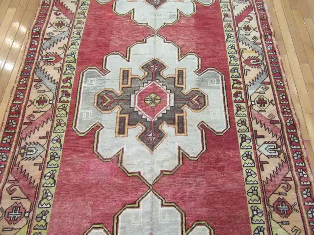 5' x 12' Vintage Hand Knotted Turkish Oushak Rug - Image 3