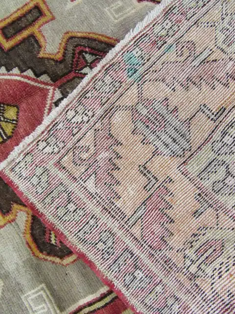 5' x 12' Vintage Hand Knotted Turkish Oushak Rug - Image 5