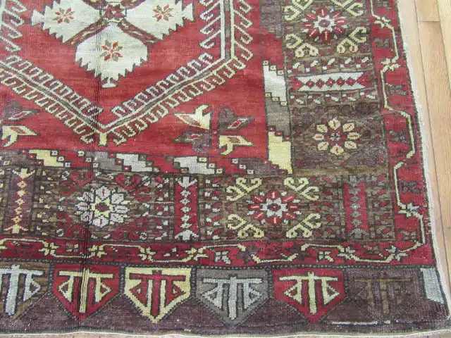 5' x 12' Turkish Oushak Red Vintage Runner Rug Traditional Wool - Image 4