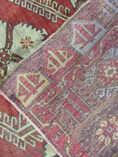 5' x 12' Turkish Oushak Red Vintage Runner Rug Traditional Wool - Image 5