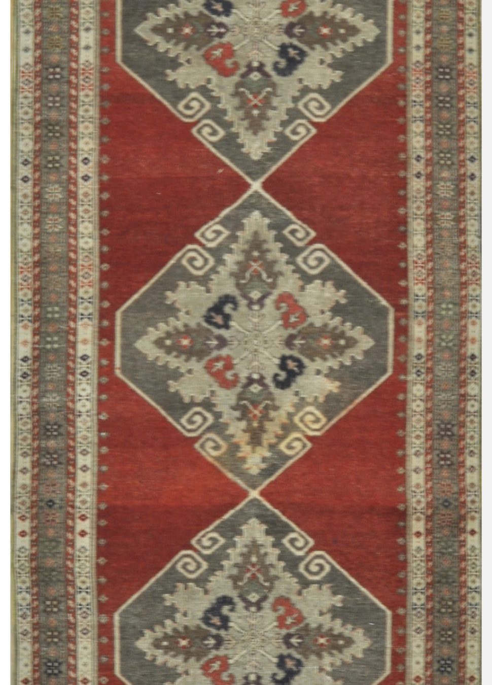 Vintage Handmade Turkish Runner Rug