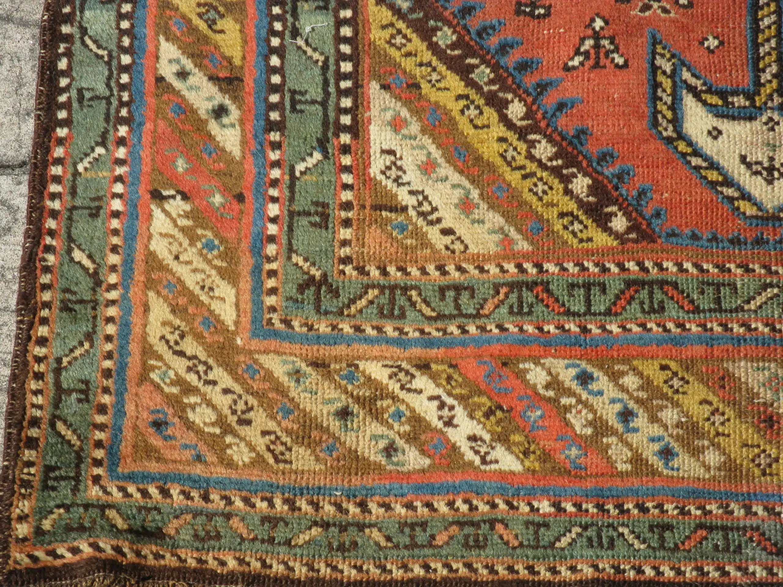 3' x 13' Persian Coral Tribal Runner Rug – Traditional Hand-Knotted Wool - Image 3