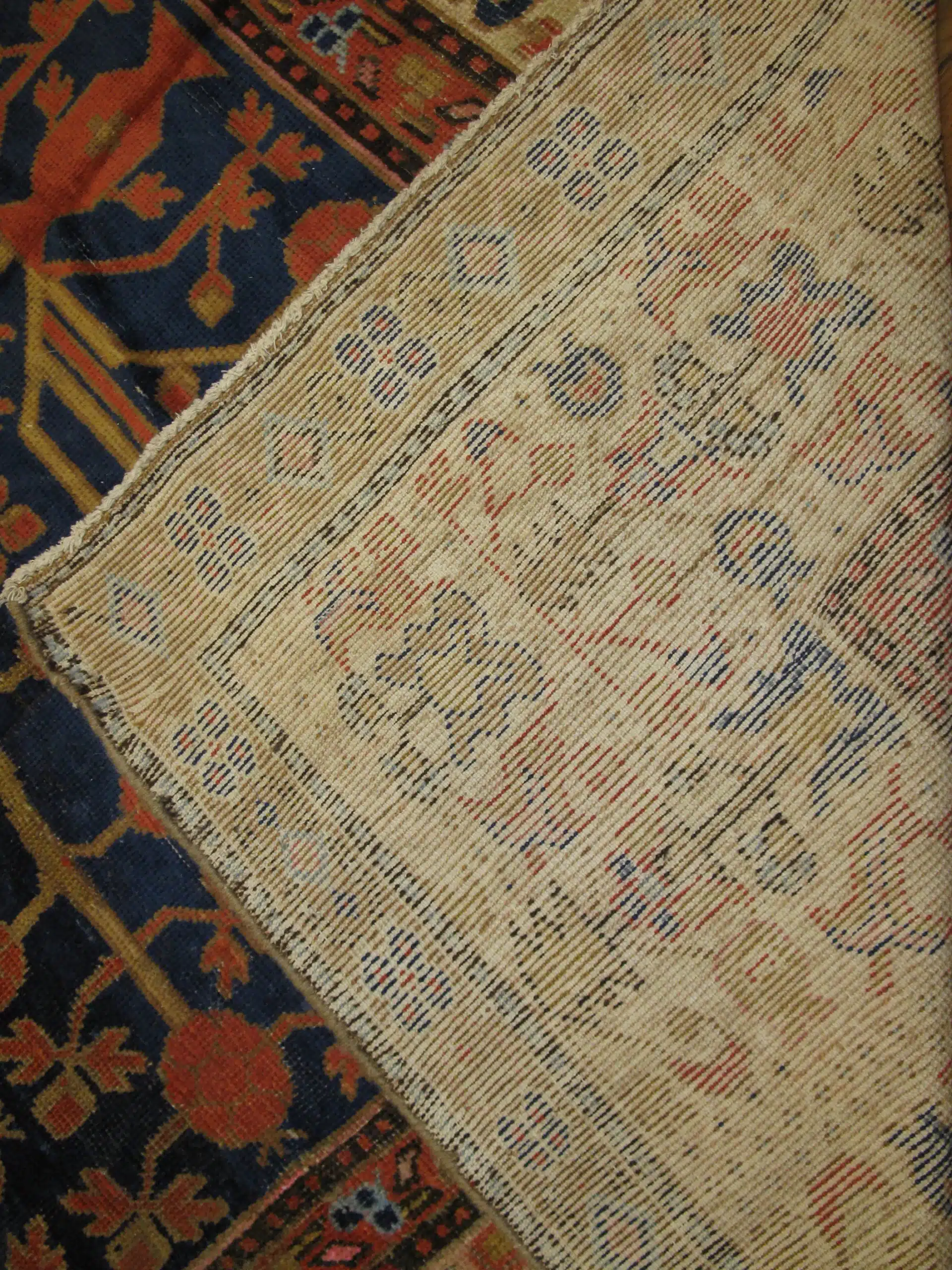 6' x 10' Antique Uzbek Khotan Pomegranate Rug – Hand-Knotted Wool - Image 5