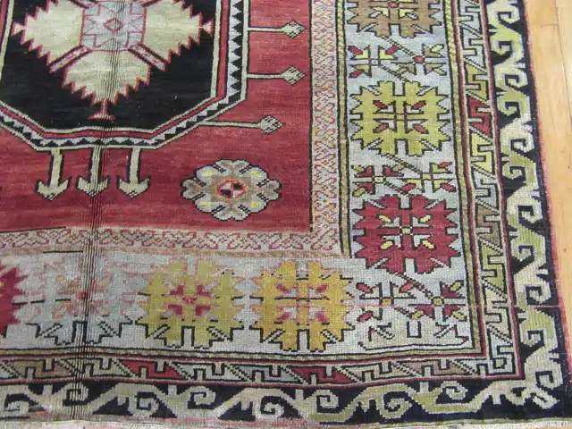 5' x 12' Red Triple Medallion Turkish Oushak Runner Rug – Traditional Wool - Image 4