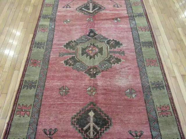 5' x 13' Rust Turkish Oushak Tribal Runner Rug – Hand-Knotted Wool - Image 3