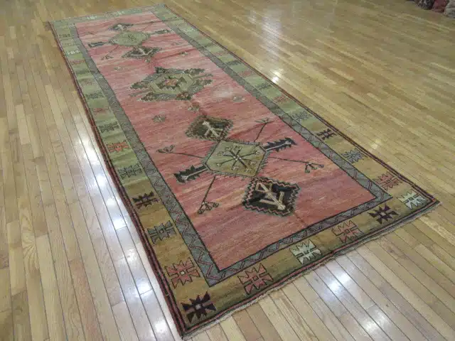 5' x 13' Rust Turkish Oushak Tribal Runner Rug – Hand-Knotted Wool - Image 6