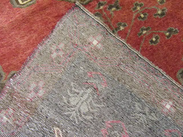 5' x 12' Turkish Rust Charcoal Medallion Runner – Vintage Hand-Knotted Wool - Image 5