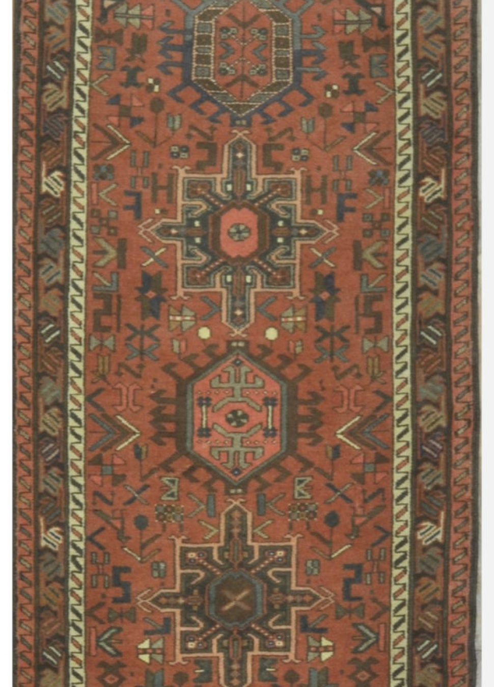 Vintage Handmade Persian Runner Rug