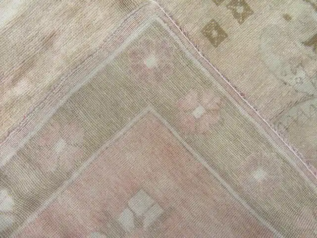 4' x 11' Beige Fine Hand-Knotted Turkish Oushak Rug – Transitional Wool - Image 5