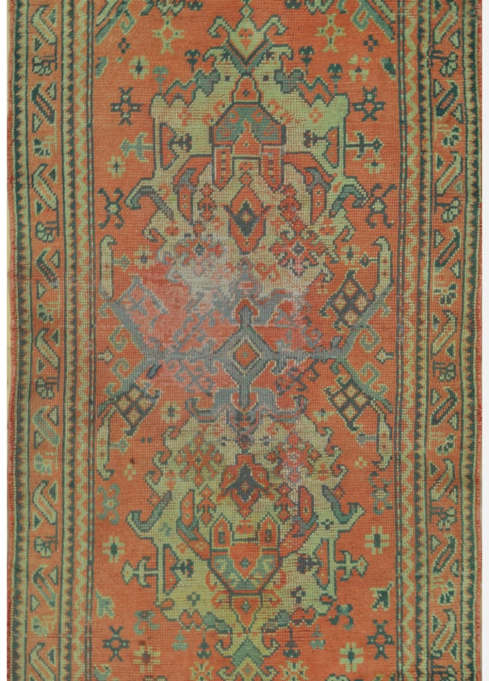 Antique Handmade Turkish Oushak Rug