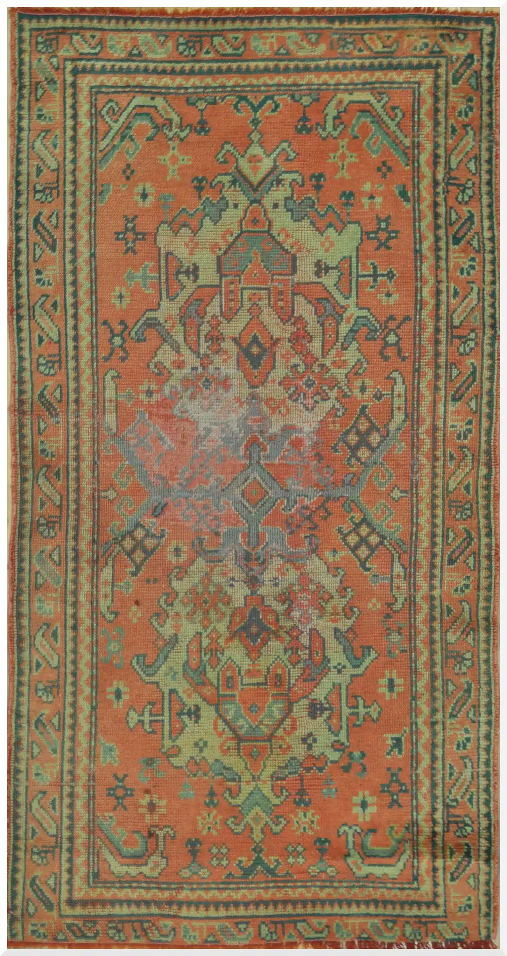 4' x 8' Coral Fine Hand-Knotted Turkish Antique Rug – Traditional Transitional Wool