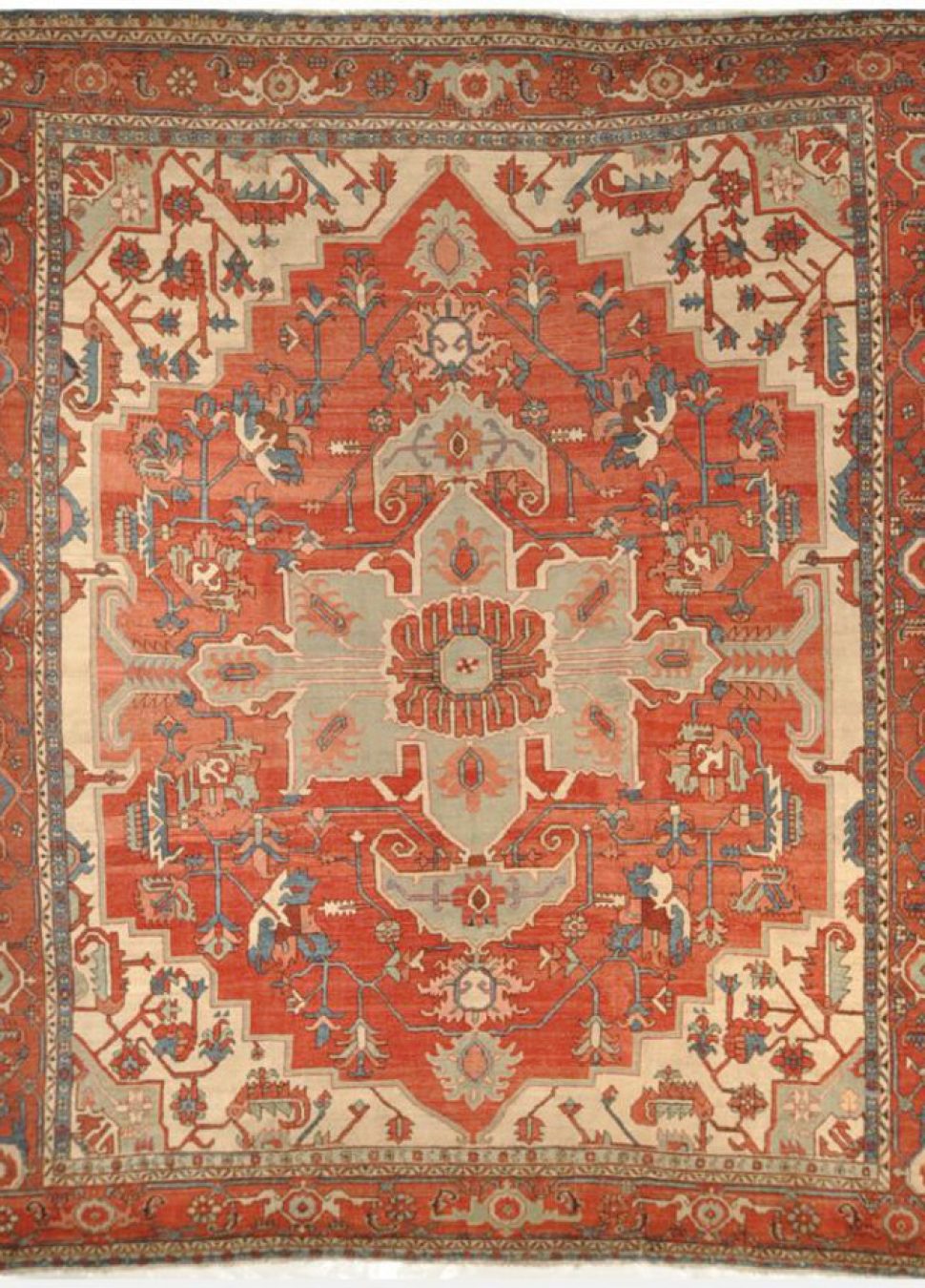 Antique Persian Serapi Rug