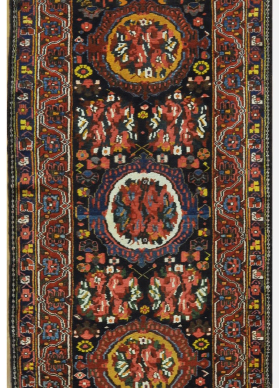 Antique Persian Baktiary Runner Rug