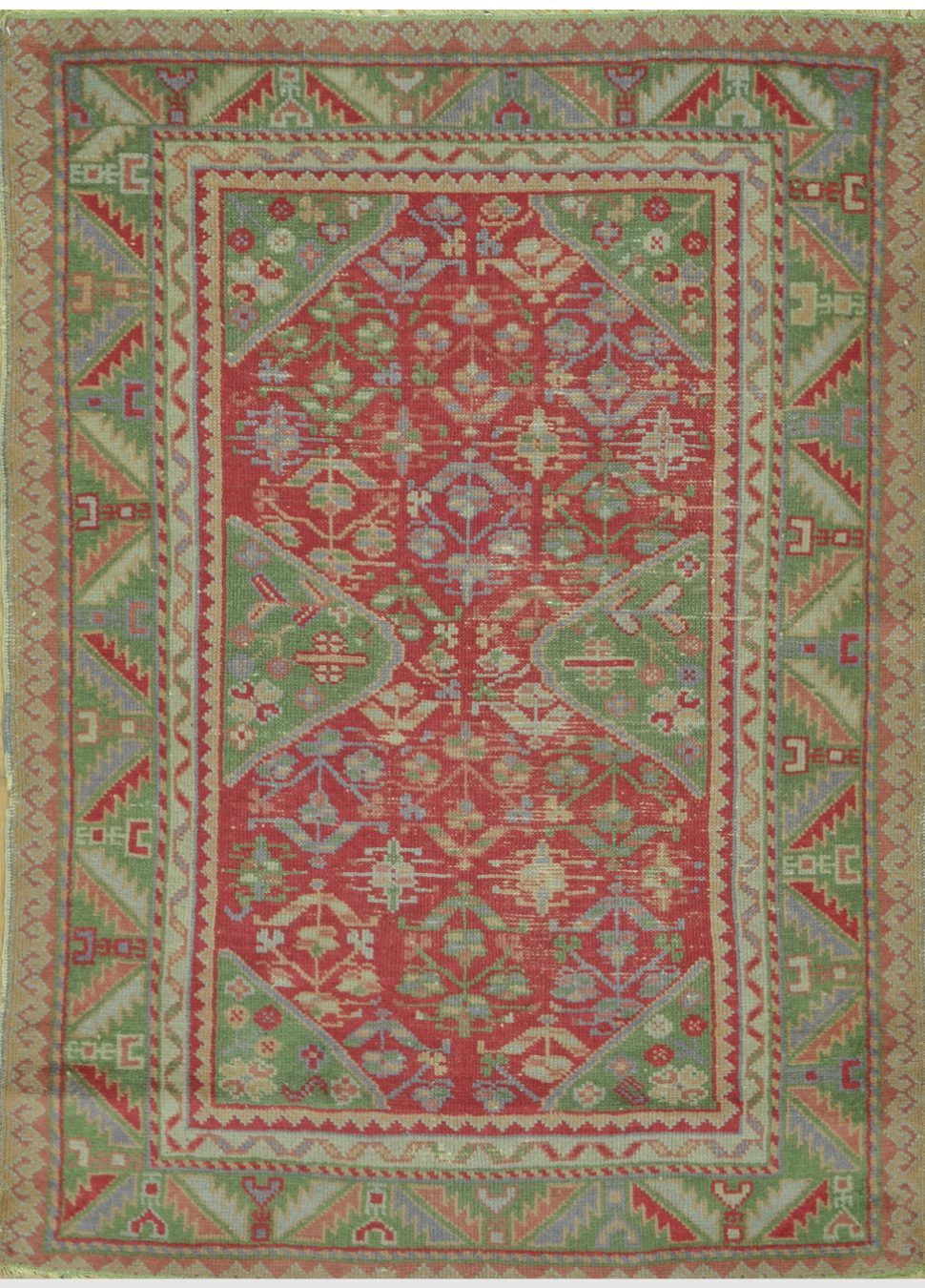 Antique Turkish Oushak Rug