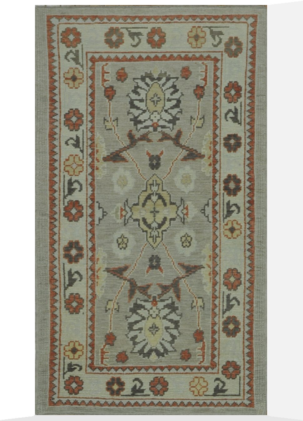Small New Turkish Oushak Rug