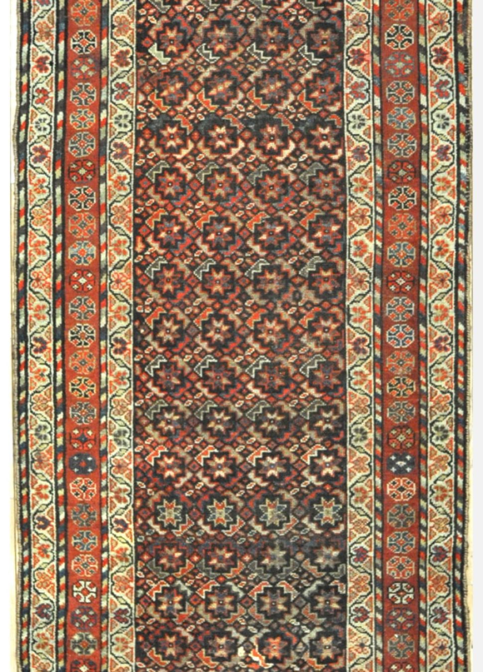 Antique Persian Kurdish Runner Rug