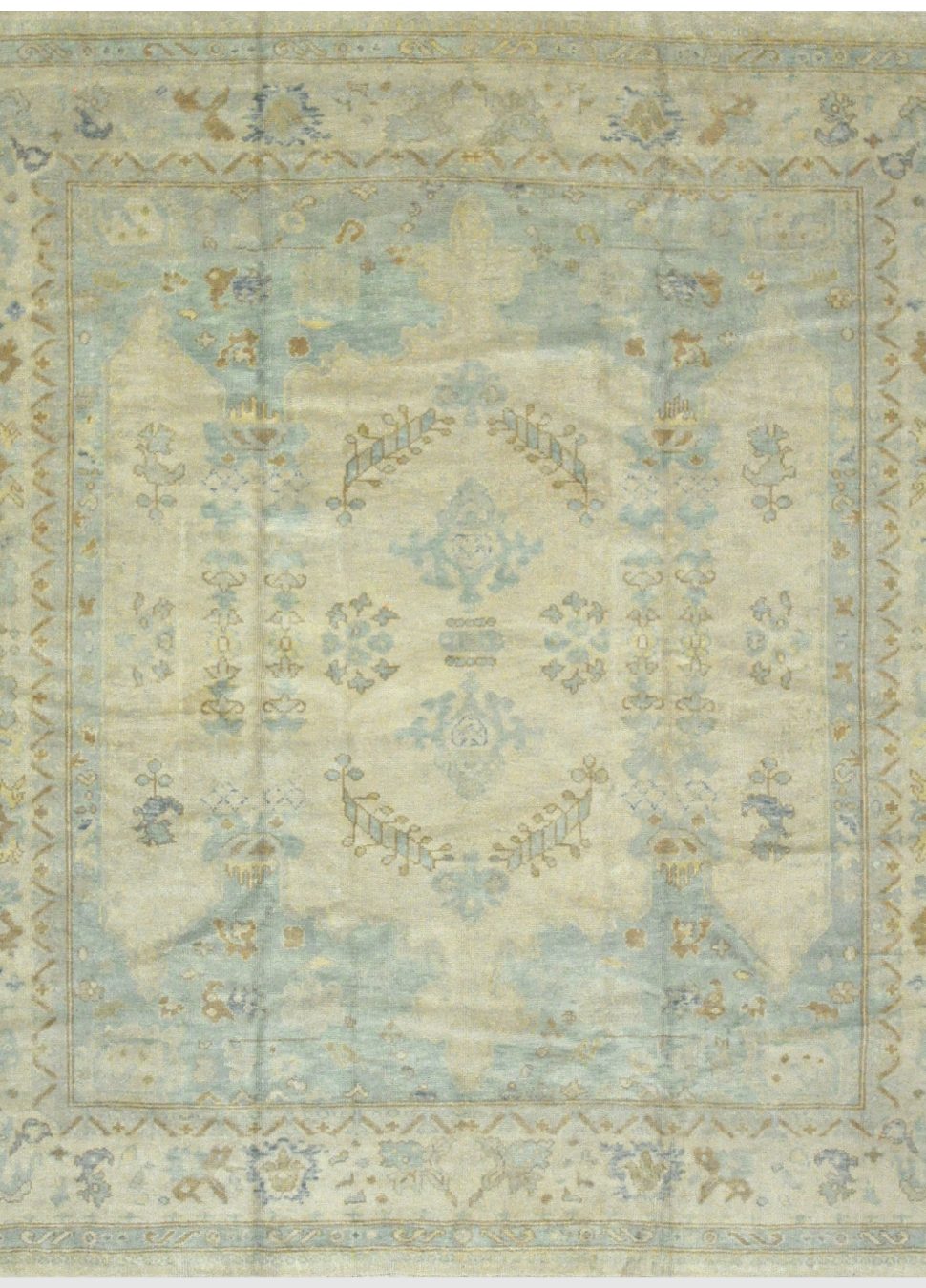 New Square Turkish Oushak Rug