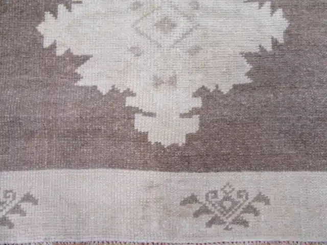 3' x 5' Beige Fine Hand-Knotted Turkish Anatolian Rug – Vintage Wash Wool - Image 3