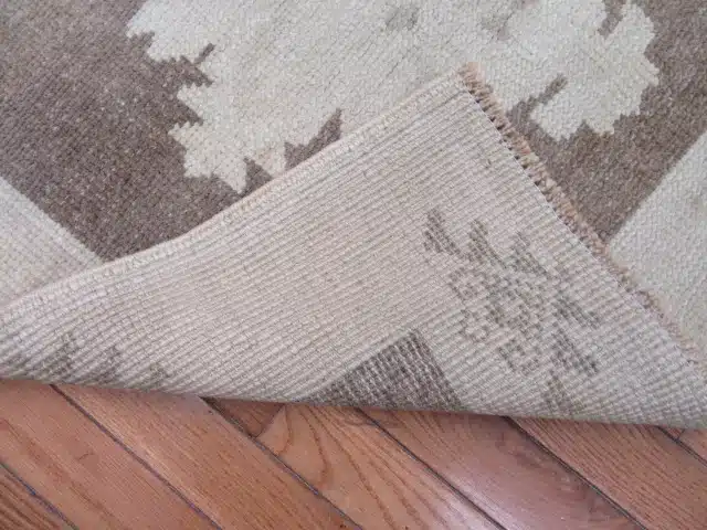 3' x 5' Beige Fine Hand-Knotted Turkish Anatolian Rug – Vintage Wash Wool - Image 5