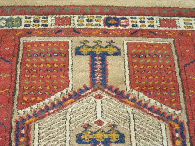 3' x 6' Red Fine Hand-Knotted Persian Vintage Sarab Runner Rug – Traditional Wool - Image 6