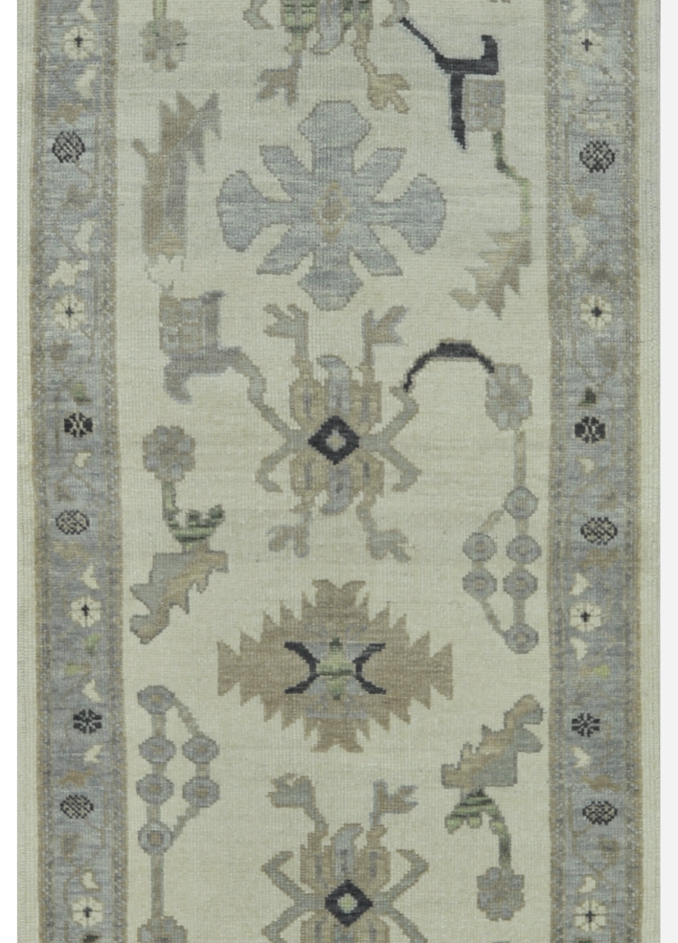Wide and Long handmade Oushak Runner Rug
