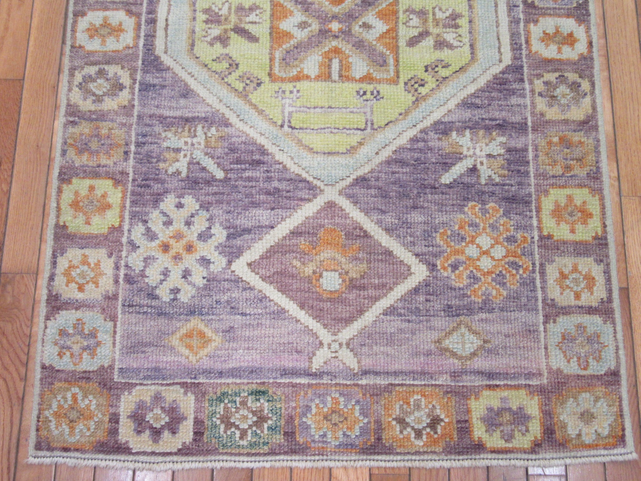 New Handmade Turkish Oushak Runner Rug - Image 3