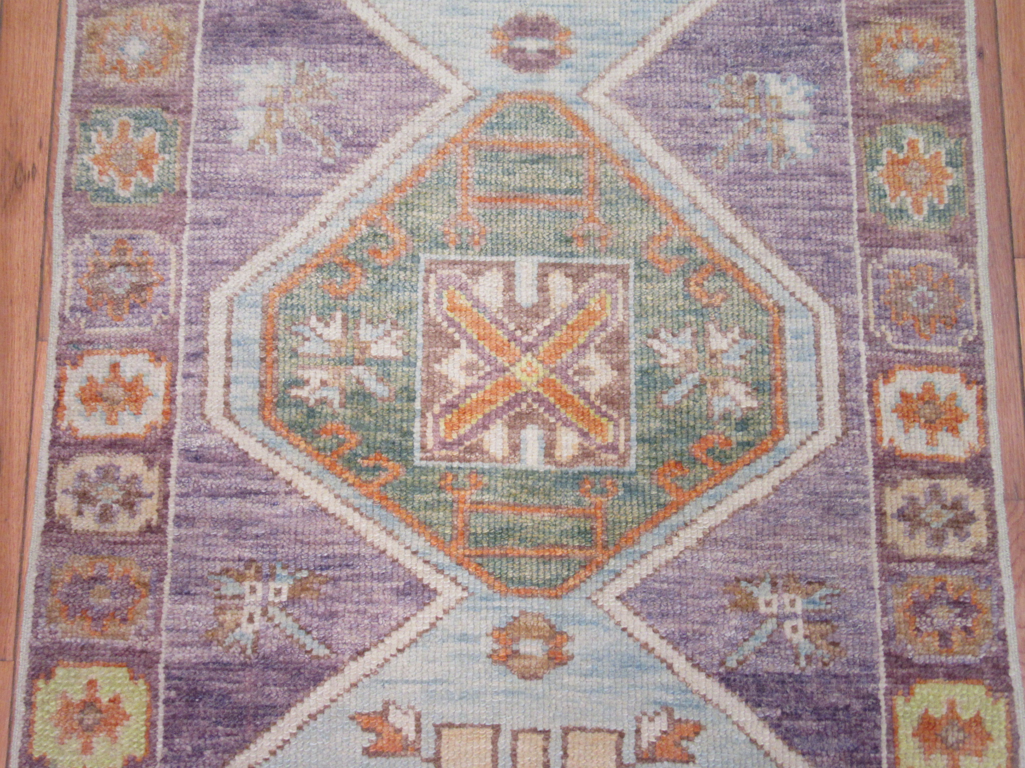 New Handmade Turkish Oushak Runner Rug - Image 5