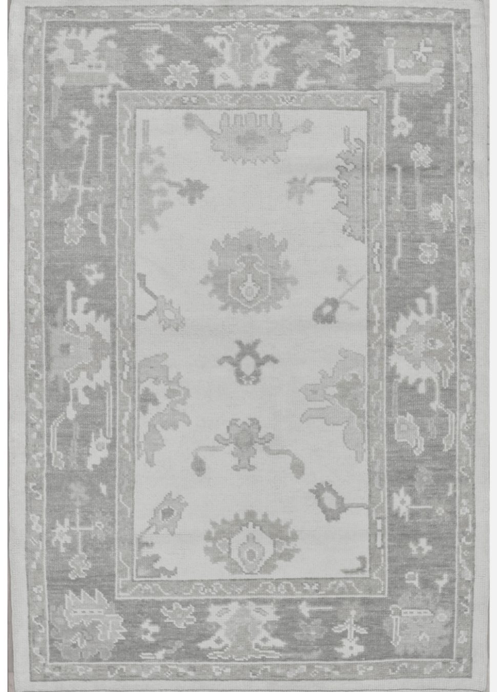 Small Handmade Turkish Oushak Rug