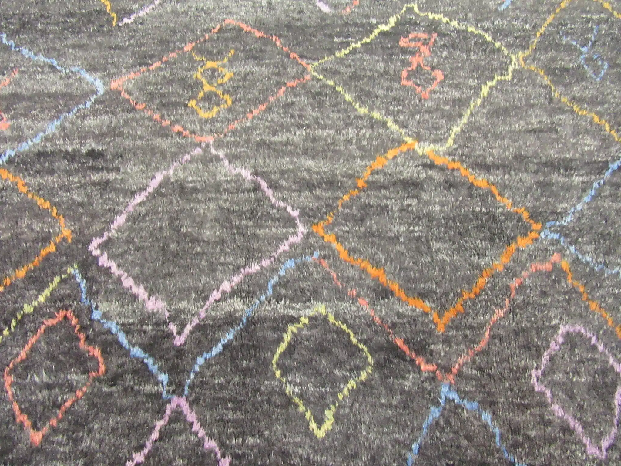 9' x 14' Turkey Charcoal Contemporary Rug Modern Hand Knotted Wool - Image 4