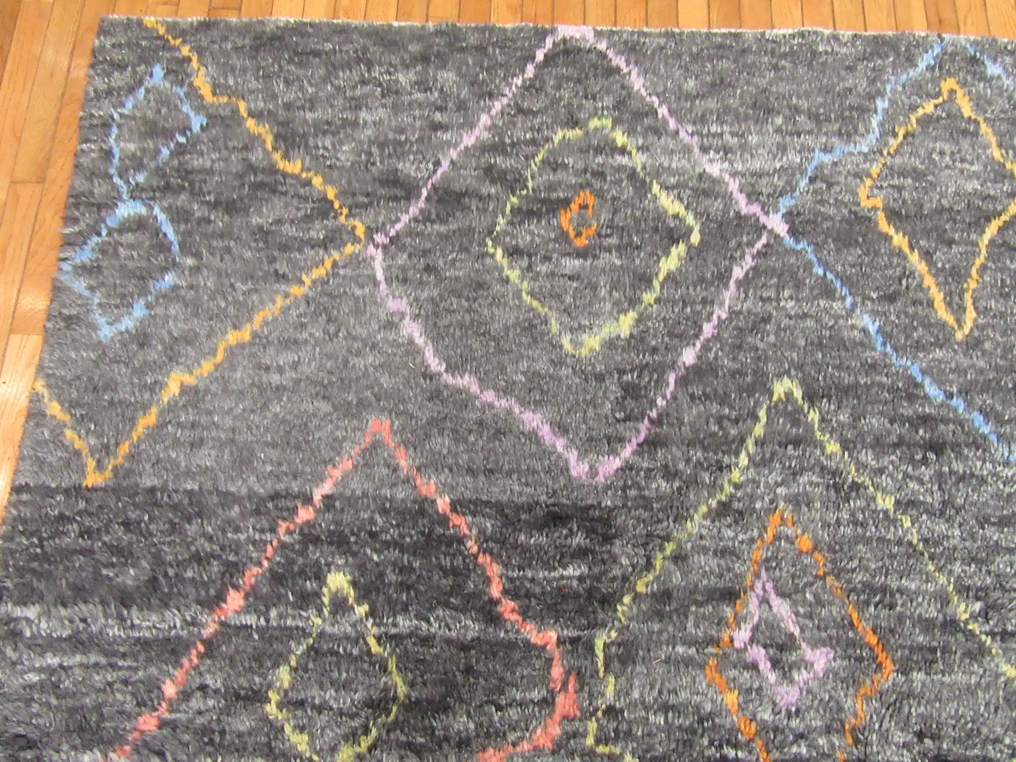 9' x 14' Turkey Charcoal Contemporary Rug Modern Hand Knotted Wool - Image 5