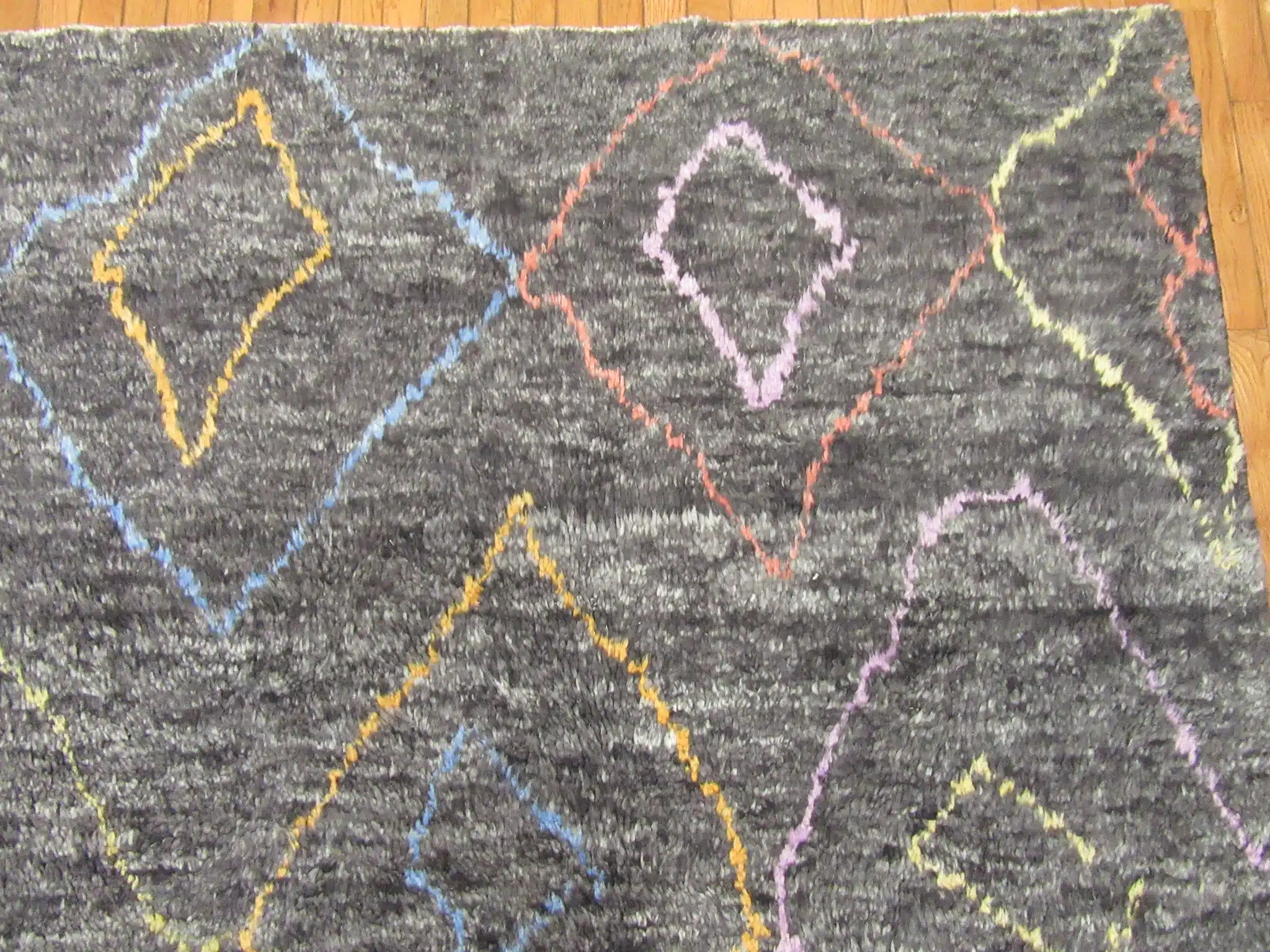 9' x 14' Turkey Charcoal Contemporary Rug Modern Hand Knotted Wool - Image 6